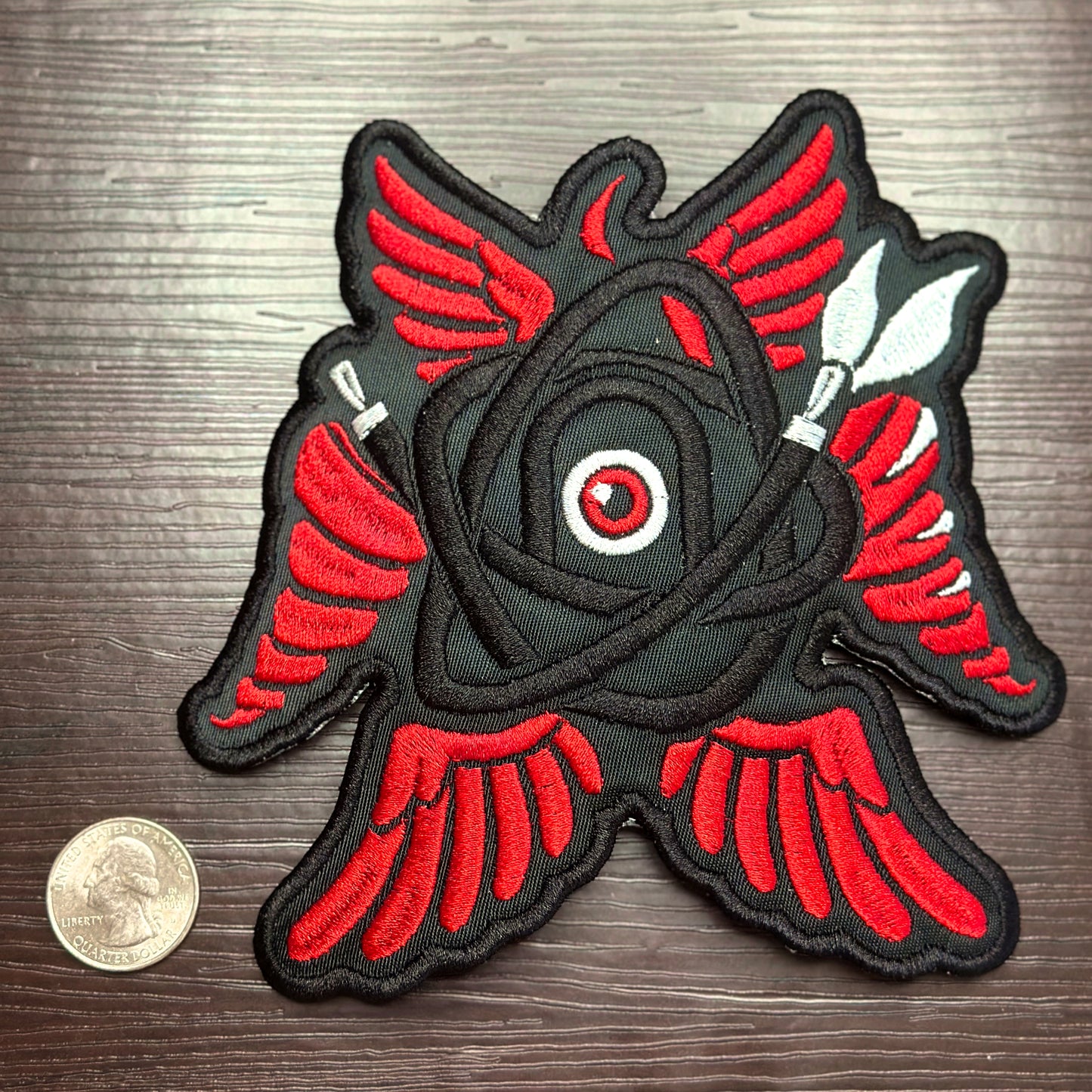 Iron-On Patch - "Biblically-Accurate Kasane Teto" Vocaloid UTAU Patch
