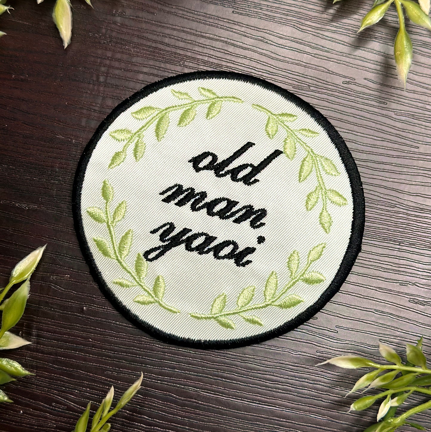 Iron-On Patch - "Old Man Yaoi" Fujoshi / Fudanshi Meme Patch