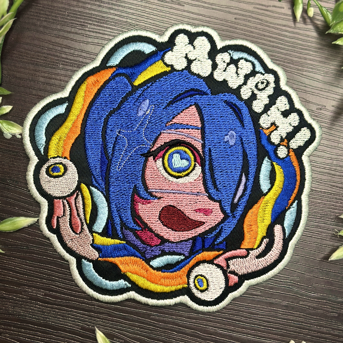 Iron-On Patch - "Monitoring" Hatsune Miku DECO*27 Embroidered Patch