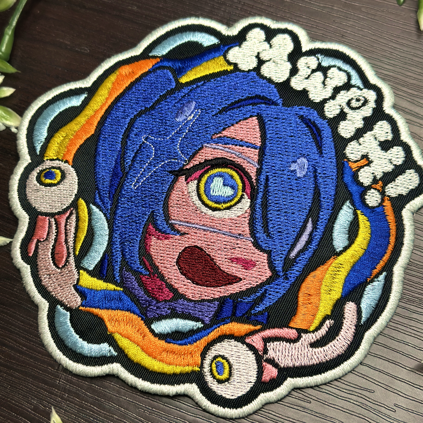 Iron-On Patch - "Monitoring" Hatsune Miku DECO*27 Embroidered Patch