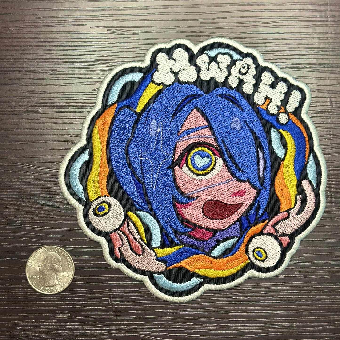 Iron-On Patch - "Monitoring" Hatsune Miku DECO*27 Embroidered Patch