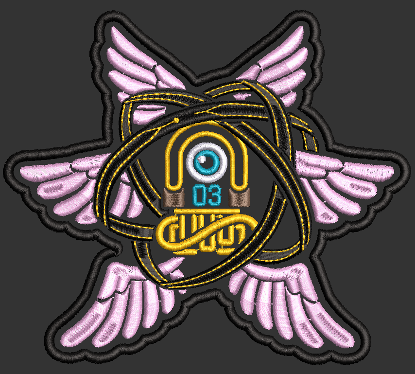 Iron-On Patch - "Biblically-Accurate Megurine Luka" Vocaloid Patch