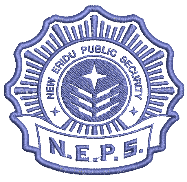 Iron-On Patch - "New Eridu Public Security" Zenless Zone Zero Patch