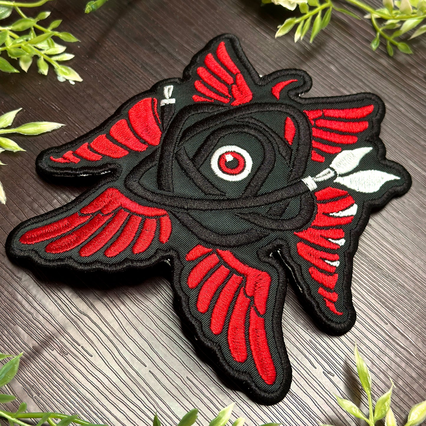 Iron-On Patch - "Biblically-Accurate Kasane Teto" Vocaloid UTAU Patch