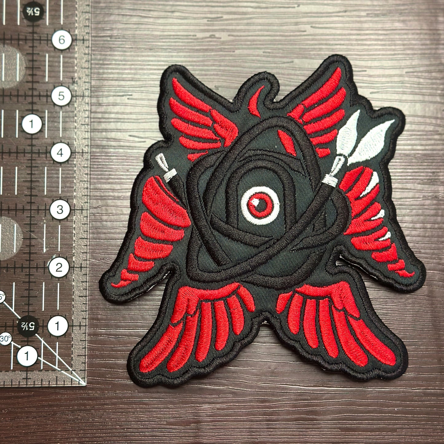 Iron-On Patch - "Biblically-Accurate Kasane Teto" Vocaloid UTAU Patch