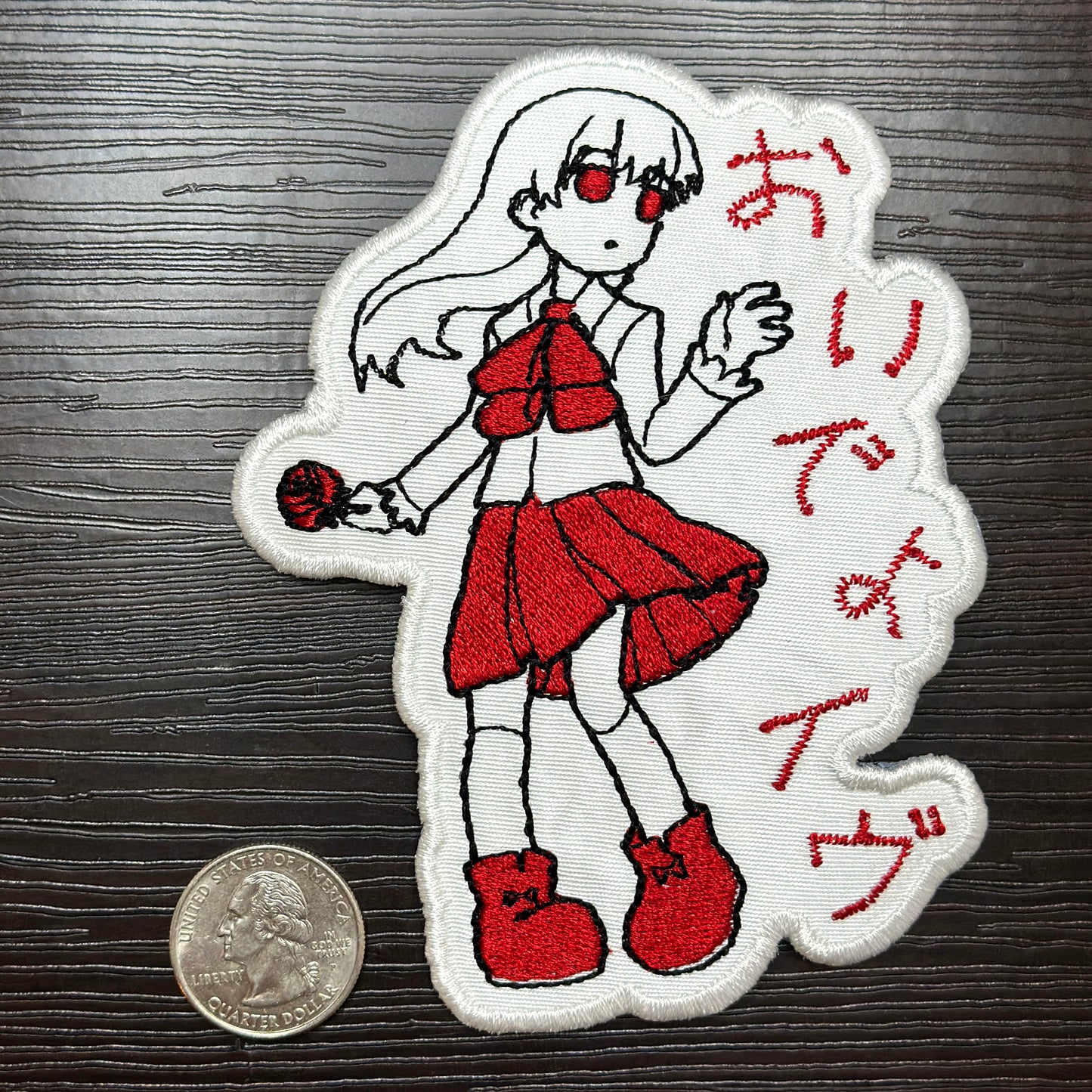 Iron-On Patch: "Come Ib" - Ib RPGMaker Video Game Embroidered Patch
