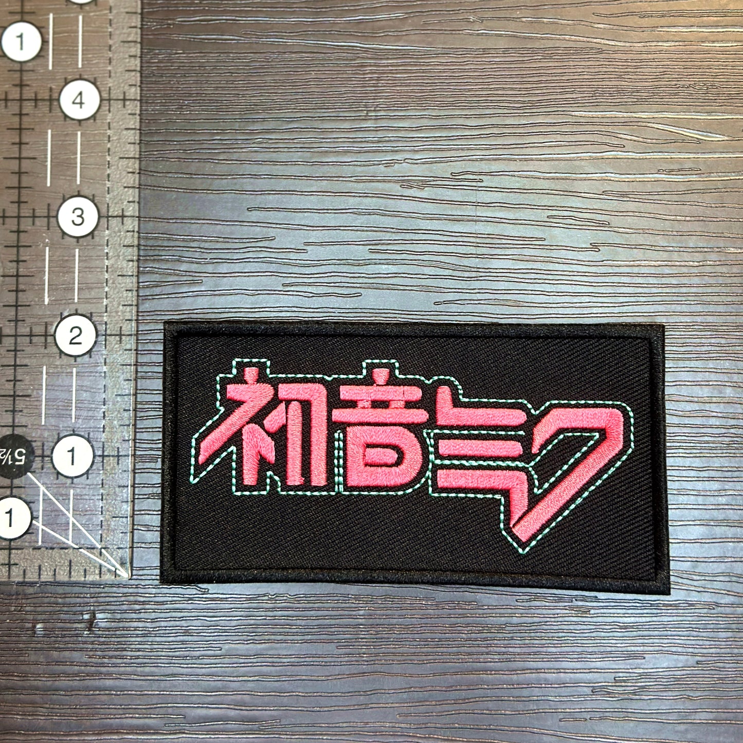 Iron-On Patch - "Hatsune Miku" Logo Vocaloid Embroidered Patch