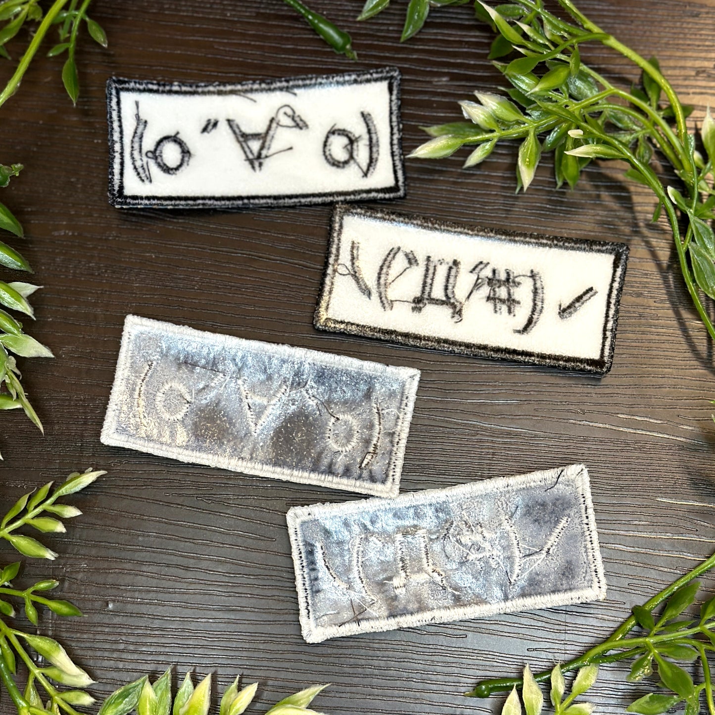 Iron-On Patch - Kaomoji Emoticon Internet Meme 4chan Anime Manga Embroidered Patch