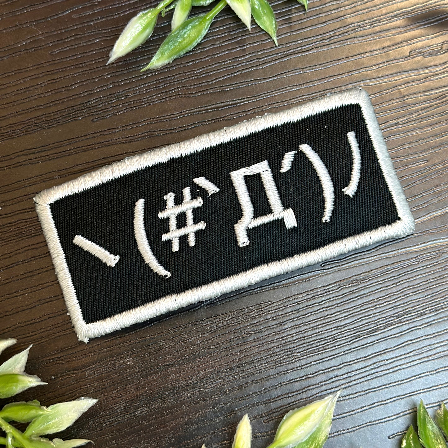 Iron-On Patch - Kaomoji Emoticon Internet Meme 4chan Anime Manga Embroidered Patch