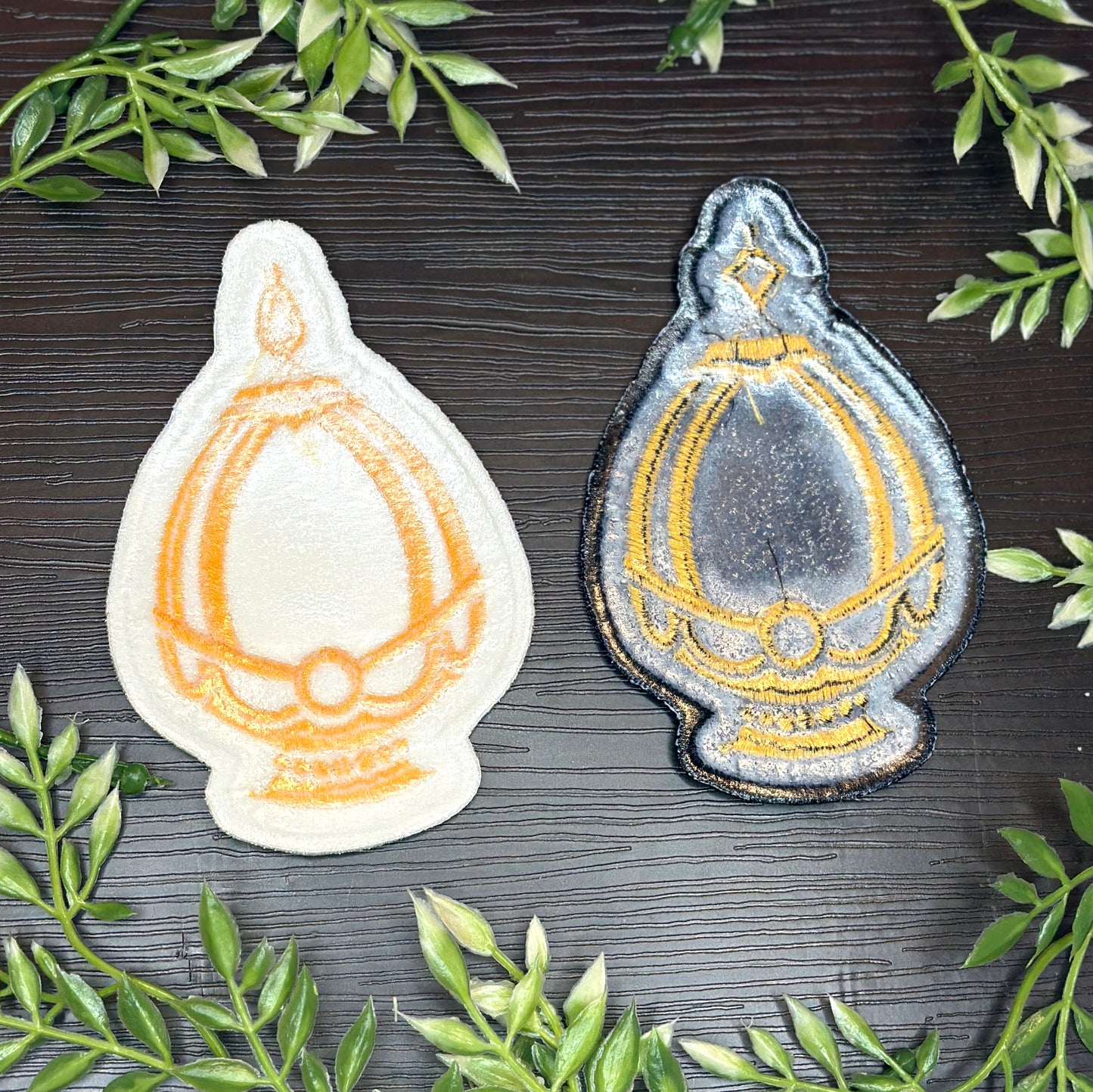 [LIMITED RUN] Iron-On Patch - Madoka Kaname & Homura Akemi Soul Gems; Madoka Magica Yuri Himejoshi Anime Patches