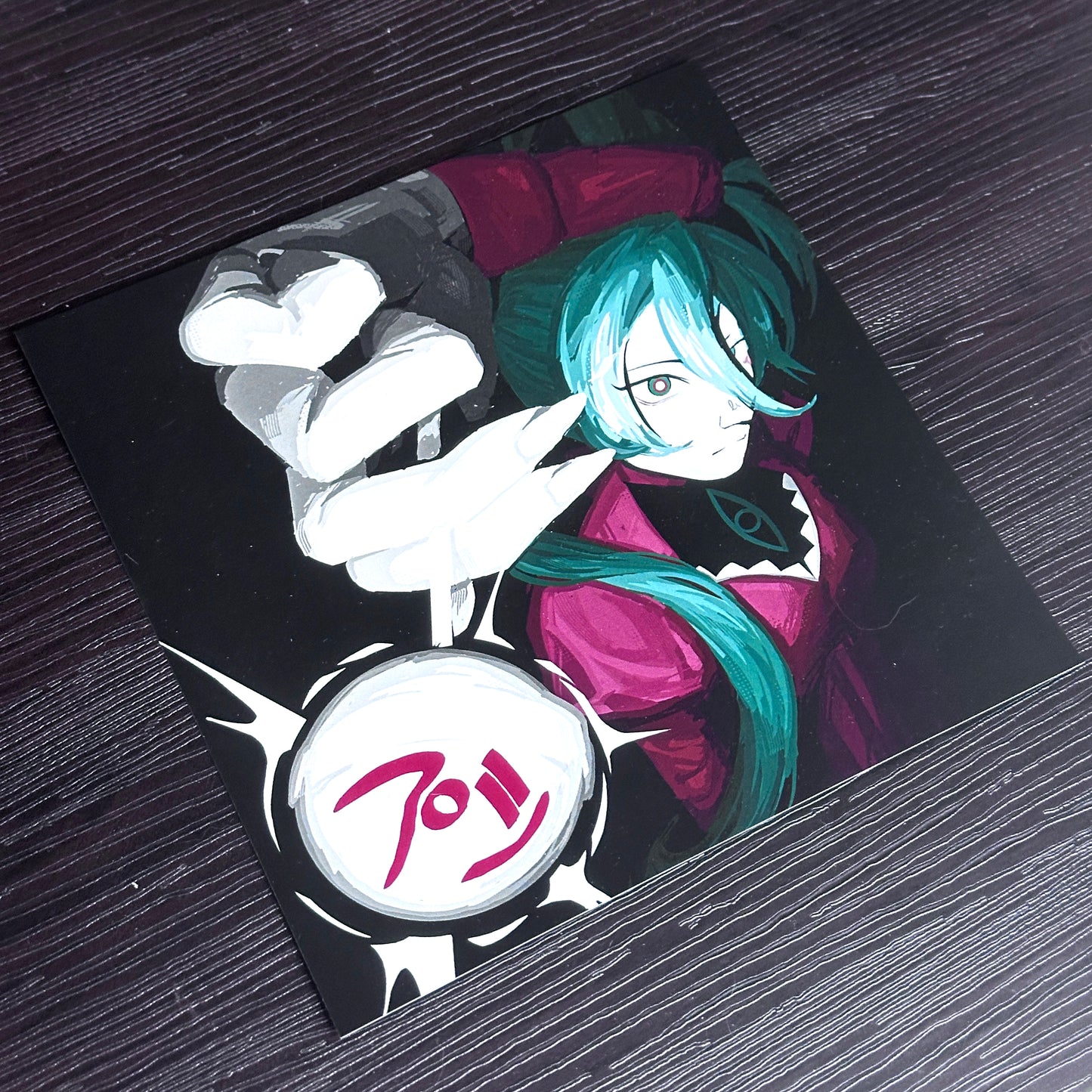 Hatsune Miku "Psi (r-906)" Print - Heavy Card Stock, Satin Finish Print, 6x6 inches