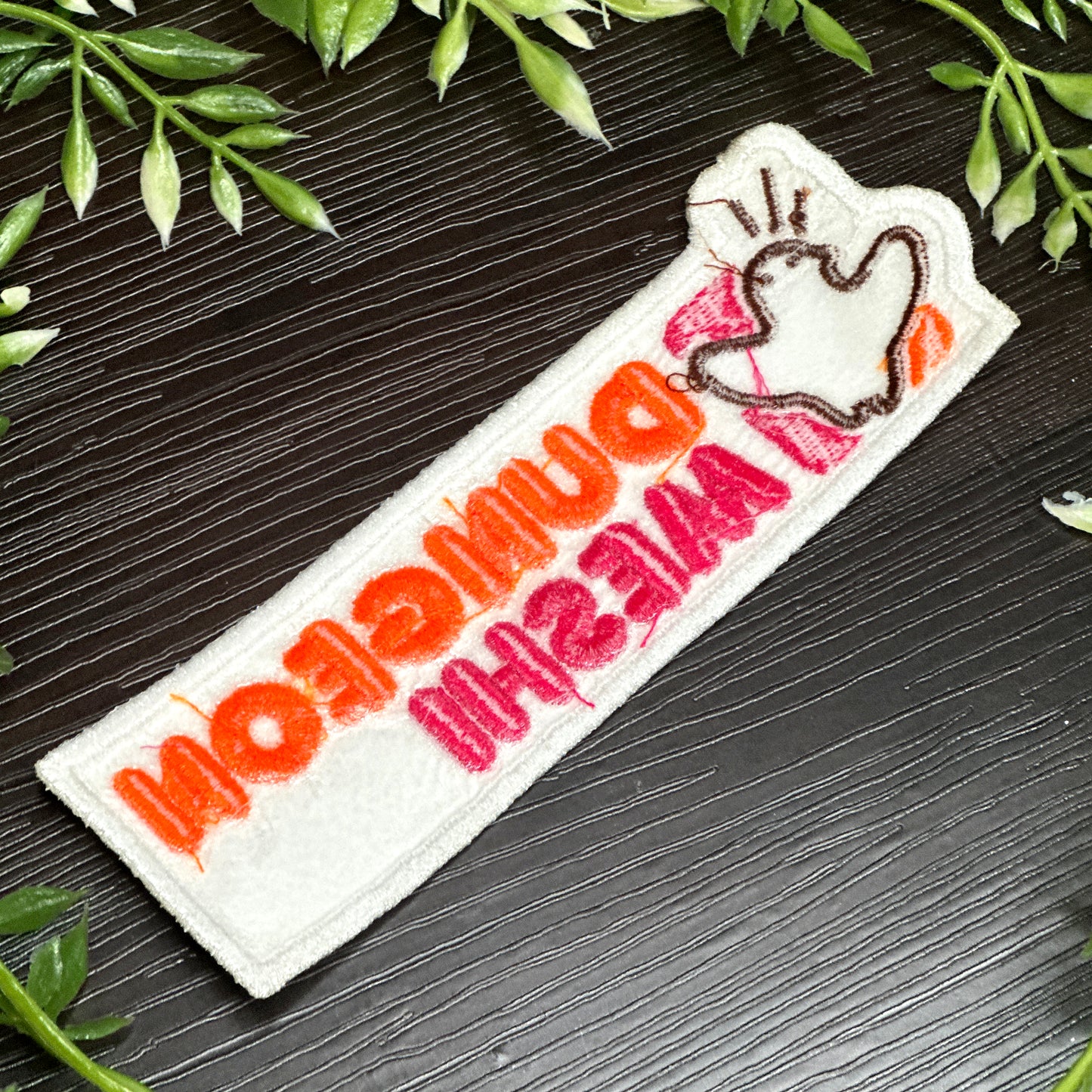 Iron-On Patch - Dungeon Meshi "Dunkin Donuts" Parody Logo Anime Delicious in Dungeon Embroidered Patch