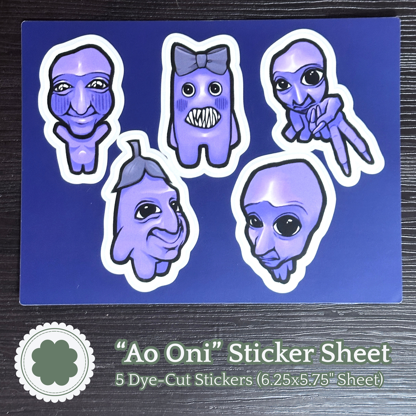 Ao Oni RPGMaker Dye-Cut Sticker Sheet