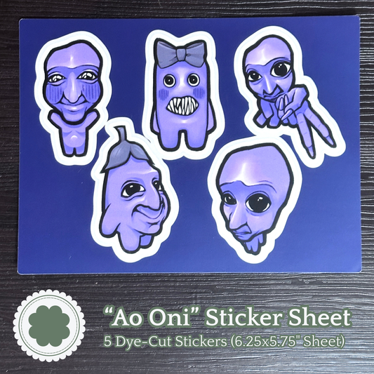 Ao Oni RPGMaker Dye-Cut Sticker Sheet