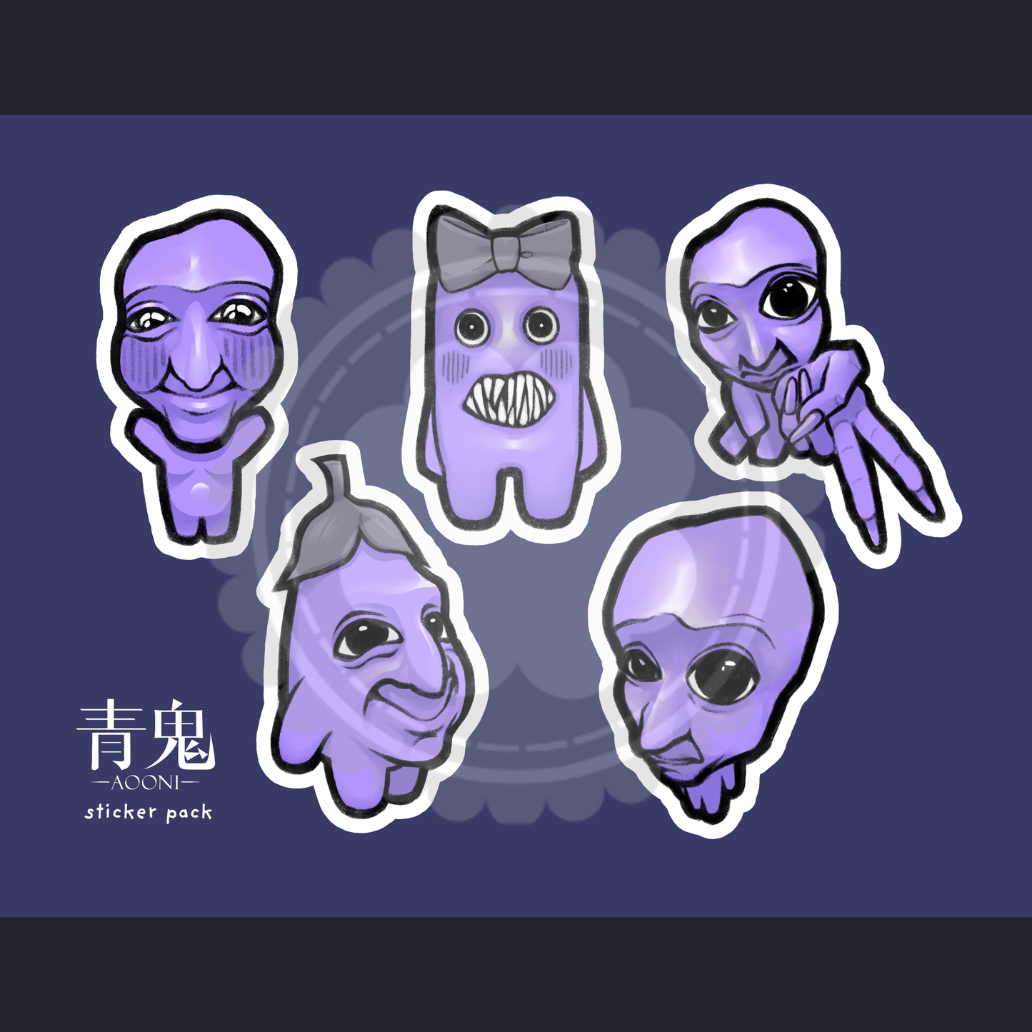 Ao Oni RPGMaker Dye-Cut Sticker Sheet