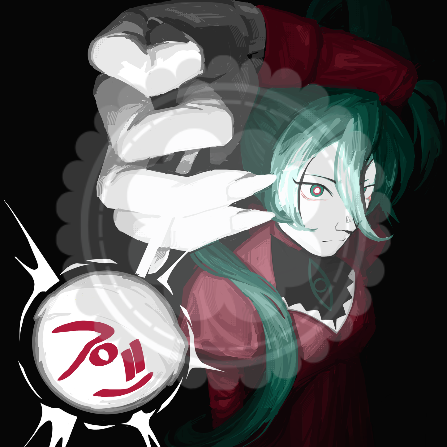 Hatsune Miku "Psi (r-906)" Print - Heavy Card Stock, Satin Finish Print, 6x6 inches